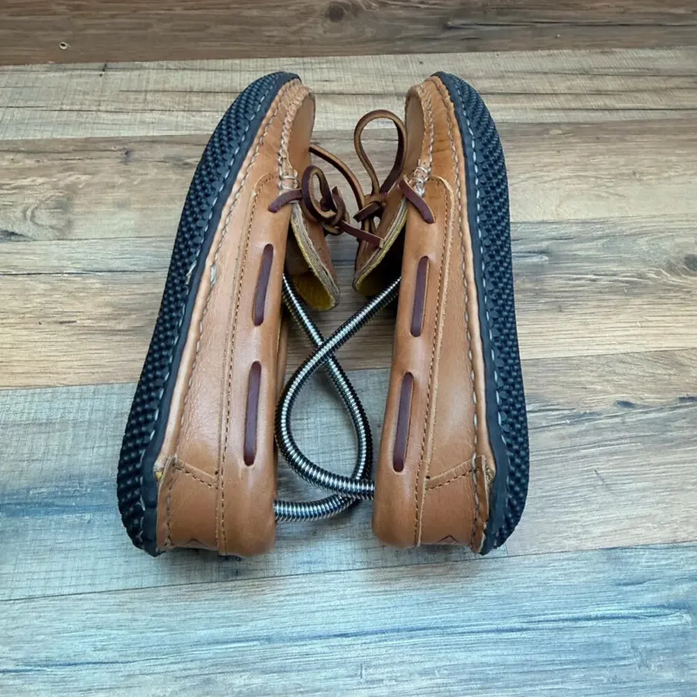 Quoddy Men's size 8 Grizzly Moc LE - Grizzly Peanut loafers shoes brown Leather